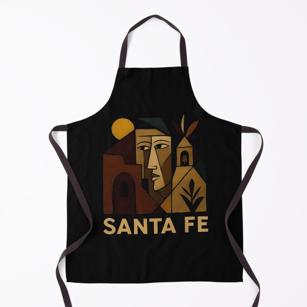 Item preview, Santa Fe Minimal Cubic Art | Colorful Geometric Desert Design on Black Background designed and sold by OzzFrequency.