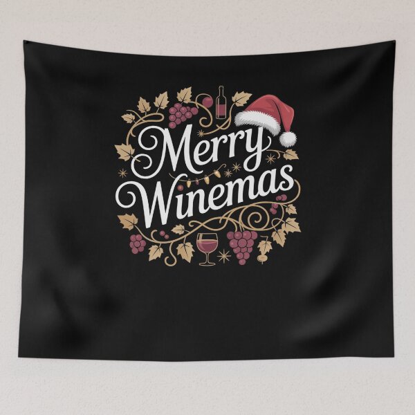 Item preview, Merry Winemas Holiday Wine Lover humor designed and sold by snowry.