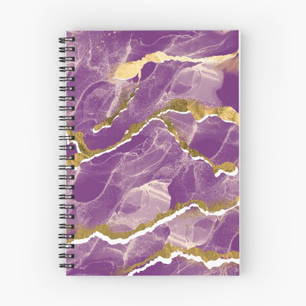 Item preview, Golden Veins Cosmic Violet Marble Abstract designed and sold by susycosta.
