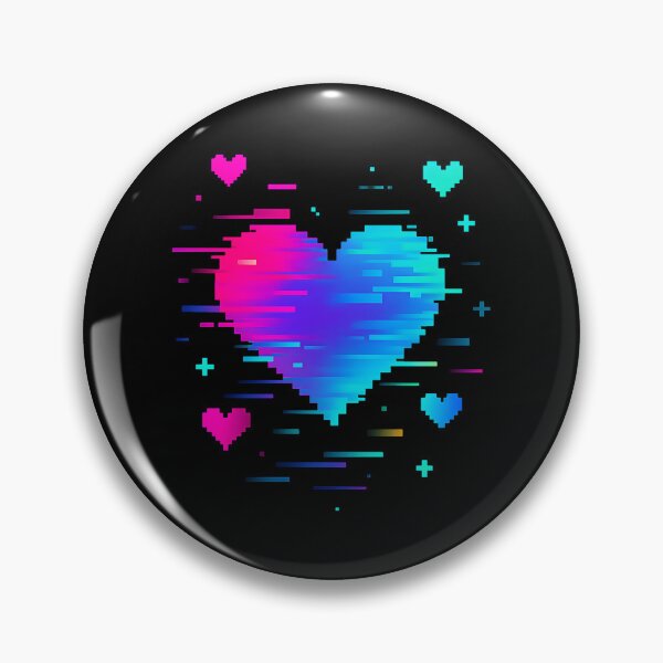 Item preview, Glitchy Y2K Heart 90's T-Shirt Hoodie Retro designed and sold by Jackson2288.