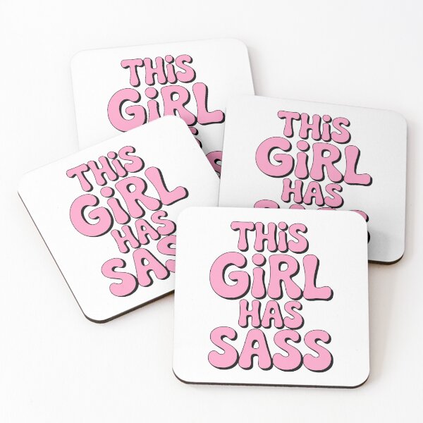 Item preview, This Girl Has Sass! Pink Girly designed and sold by PMCreative.