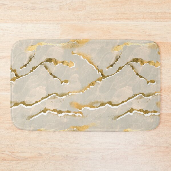 Item preview, Golden Veins Ecru Sand Marble Abstract designed and sold by susycosta.