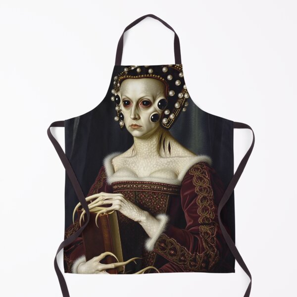 Item preview, The deep one a Creepy Lovecraftian citizen of Innsmouth portrait art designed and sold by Vintage Designs +.
