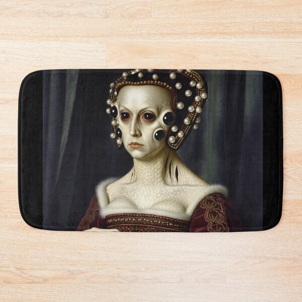 Item preview, The deep one a Creepy Lovecraftian citizen of Innsmouth portrait art designed and sold by Vintage Designs +.