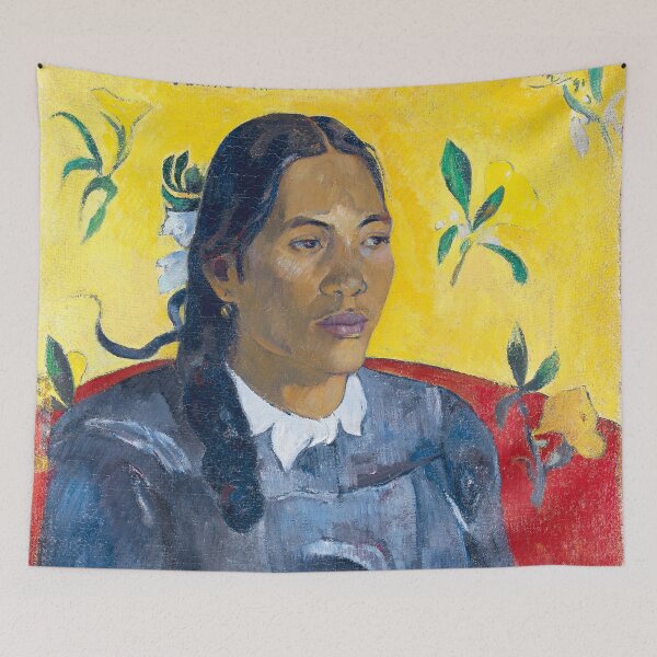 Item preview, HD Tahitian Woman with a Flower, by Paul Gauguin HIGH DEFINITION designed and sold by MINDTHECHERRY.