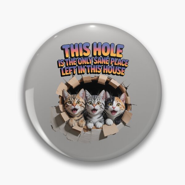 Item preview, Cat with attitude - Peeping pet - Sassy kitty - Cat peeking hole - Wall hole cat - Staring cat - Feline attitude - Cat expression - Unimpressed cat designed and sold by JansenGS.