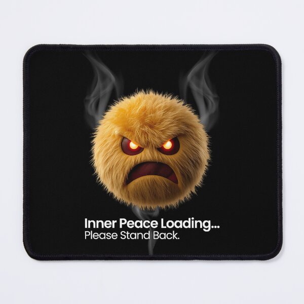 Item preview, Inner Peace Loading Funny Quote | Sarcastic Angry Emoji T-Shirt Design designed and sold by chuxiedesign.