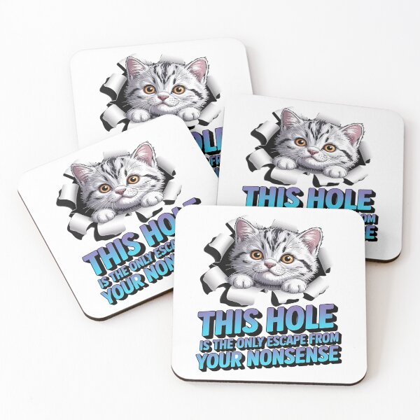 Item preview, Sarcastic cat - Funny cat - Peeking cat - Cat through wall - Judgmental cat - Spy cat - Cat surveillance - Moody cat - Cat hole watcher designed and sold by JansenGS.