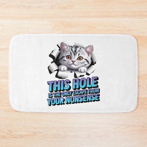 Item preview, Sarcastic cat - Funny cat - Peeking cat - Cat through wall - Judgmental cat - Spy cat - Cat surveillance - Moody cat - Cat hole watcher designed and sold by JansenGS.
