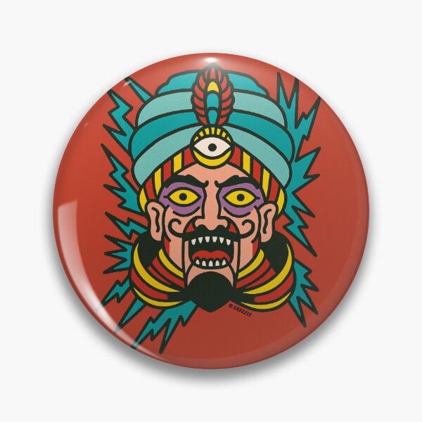 Item preview, Retro Mystic Head Sticker – Vintage Comic Fortune Teller Design designed and sold by Skuzzle.
