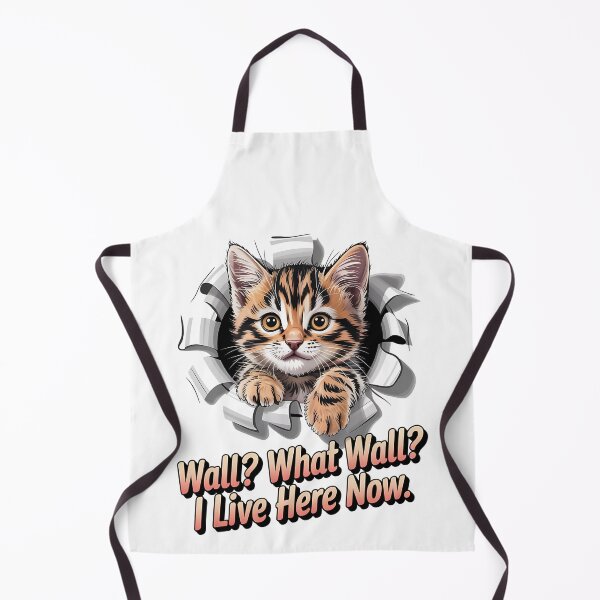 Item preview, Sarcastic cat - Funny cat - Peeking cat - Cat through wall - Judgmental cat - Spy cat - Cat surveillance - Moody cat - Cat hole watcher designed and sold by JansenGS.