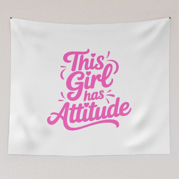 Item preview, This Girl Has Attitude! Pink Girlie Gift designed and sold by PMCreative.