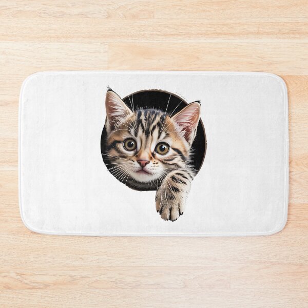 Item preview, Sarcastic cat - Funny cat - Peeking cat - Cat through wall - Judgmental cat - Spy cat - Cat surveillance - Moody cat - Cat hole watcher designed and sold by JansenGS.