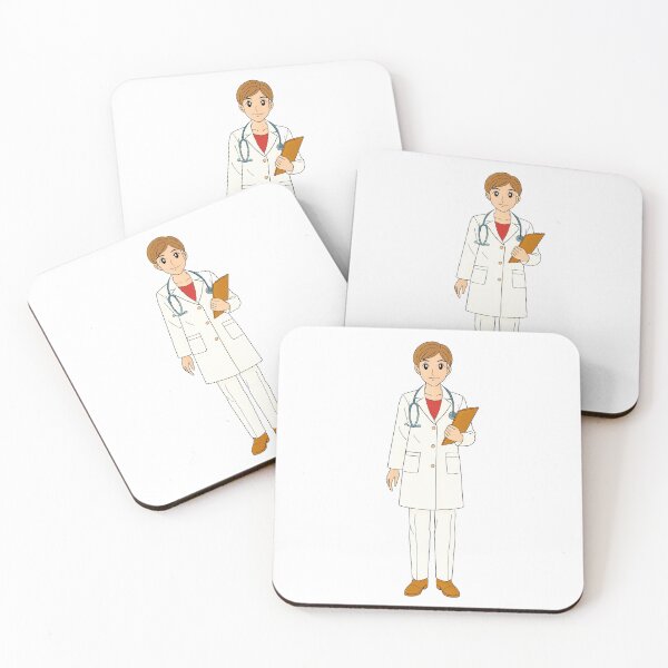 Item preview, Cute Male Doctor Cartoon Illustration designed and sold by MooBinArt.
