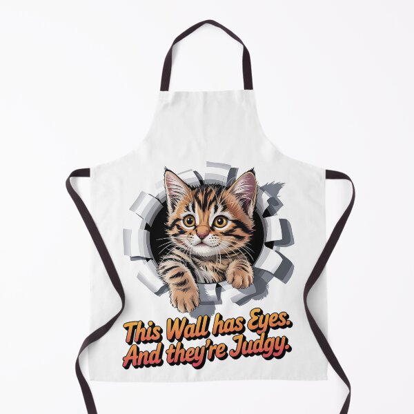 Item preview, Cat with attitude - Peeping pet - Sassy kitty - Cat peeking hole - Wall hole cat - Staring cat - Feline attitude - Cat expression - Unimpressed cat designed and sold by JansenGS.