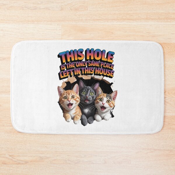 Item preview, Sarcastic cat - Funny cat - Peeking cat - Cat through wall - Judgmental cat - Spy cat - Cat surveillance - Moody cat - Cat hole watcher designed and sold by JansenGS.