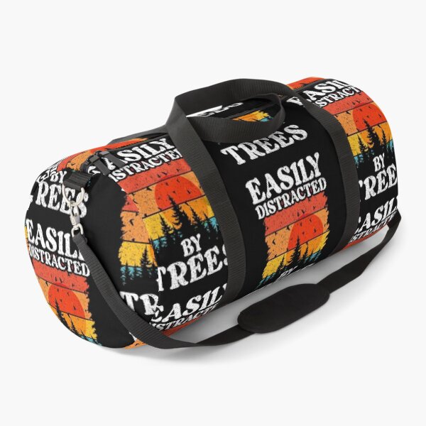Item preview, Easily Distracted By Trees Retro Sunset Forest Nature Lover Design designed and sold by Dmetalx Art Apparel.