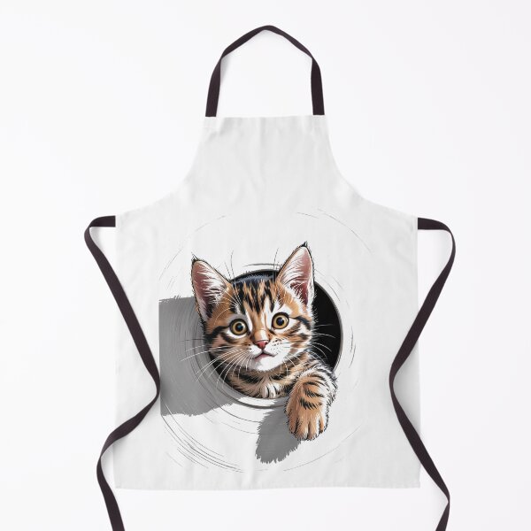 Item preview, Cat with attitude - Peeping pet - Sassy kitty - Cat peeking hole - Wall hole cat - Staring cat - Feline attitude - Cat expression - Unimpressed cat designed and sold by JansenGS.