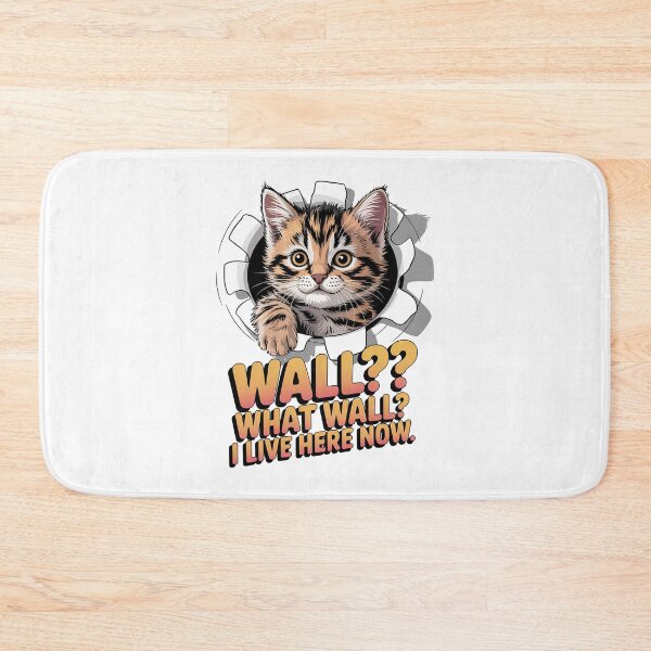 Item preview, Sarcastic cat - Funny cat - Peeking cat - Cat through wall - Judgmental cat - Spy cat - Cat surveillance - Moody cat - Cat hole watcher designed and sold by JansenGS.