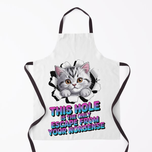 Item preview, Cat with attitude - Peeping pet - Sassy kitty - Cat peeking hole - Wall hole cat - Staring cat - Feline attitude - Cat expression - Unimpressed cat designed and sold by JansenGS.