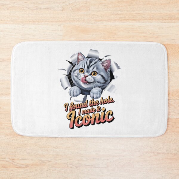 Item preview, Sarcastic cat - Funny cat - Peeking cat - Cat through wall - Judgmental cat - Spy cat - Cat surveillance - Moody cat - Cat hole watcher designed and sold by JansenGS.