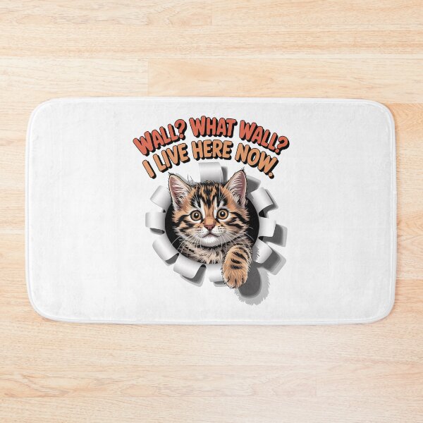 Item preview, Sarcastic cat - Funny cat - Peeking cat - Cat through wall - Judgmental cat - Spy cat - Cat surveillance - Moody cat - Cat hole watcher designed and sold by JansenGS.