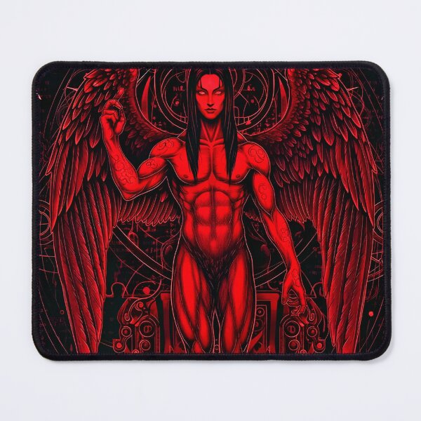 Item preview, Fallen Angel Lucifer – Red Winged Fantasy Art designed and sold by Neer arts.