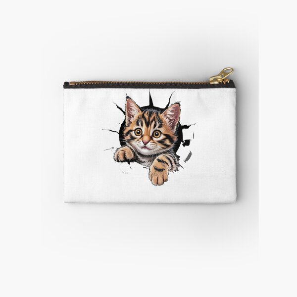 Item preview, Cat with attitude - Peeping pet - Sassy kitty - Cat peeking hole - Wall hole cat - Staring cat - Feline attitude - Cat expression - Unimpressed cat designed and sold by JansenGS.