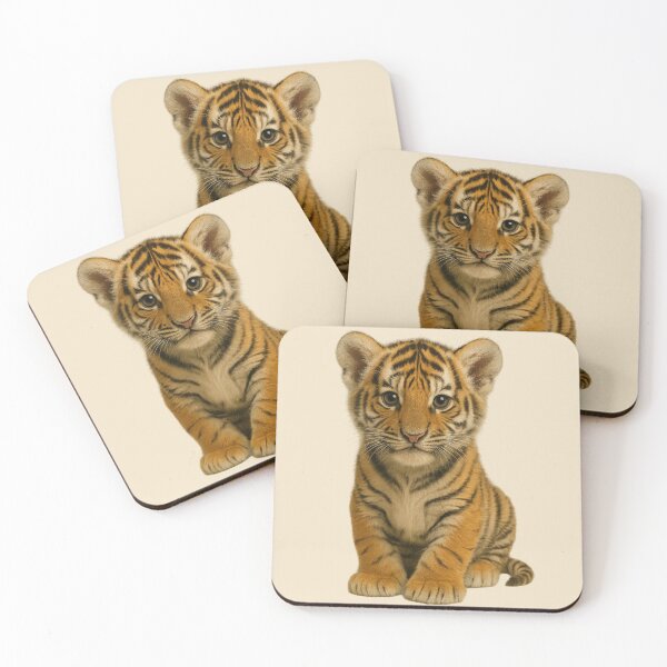 Item preview, Cute Baby Tiger – Wild Animal Art designed and sold by LiLeDesigns.