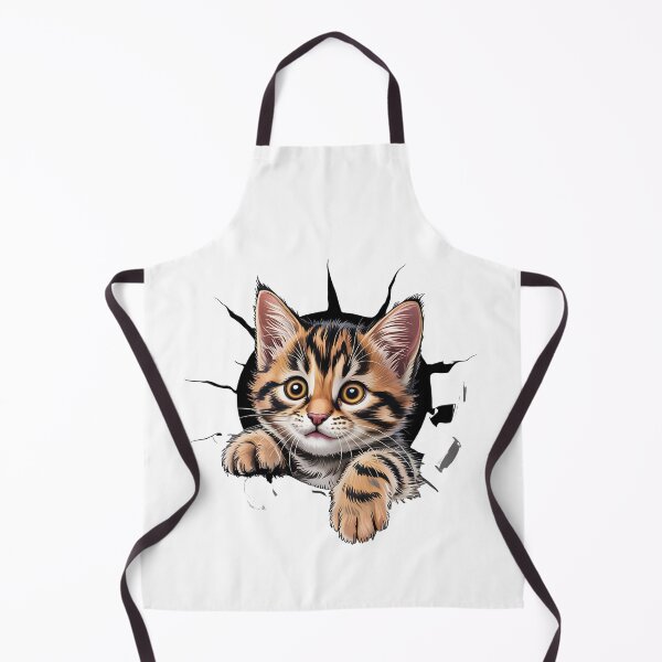 Item preview, Cat with attitude - Peeping pet - Sassy kitty - Cat peeking hole - Wall hole cat - Staring cat - Feline attitude - Cat expression - Unimpressed cat designed and sold by JansenGS.