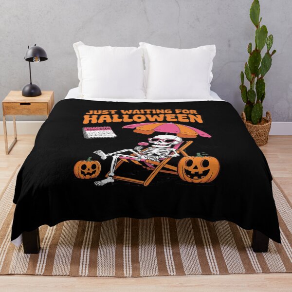Item preview, Spooky Summer Vibe Skeleton Just Waiting For Halloween designed and sold by MicanCuteStore.