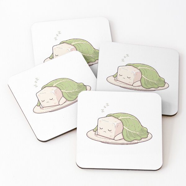 Item preview, Sleepy Kawaii Tofu designed and sold by kittymerchph.