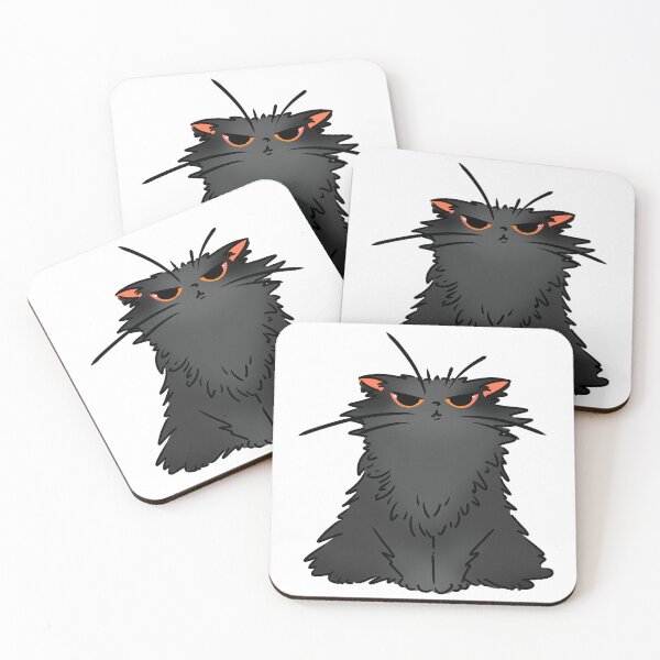 Item preview, Grumpy Black Cat designed and sold by Lil’ Ember Eyes.