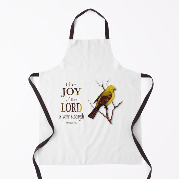 Item preview, Bible Verse, The Joy of the Lord is My Strength, Yellow Bird, Art designed and sold by JoyfulWhimsy.