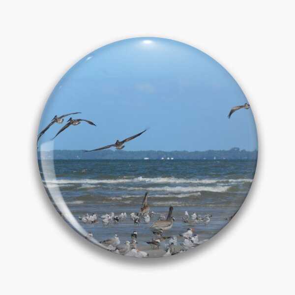 Item preview, Seagull Flock on a Hilton Head Beach designed and sold by LisaWootenPhoto.
