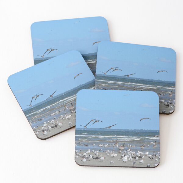 Item preview, Seagull Flock on a Hilton Head Beach designed and sold by LisaWootenPhoto.