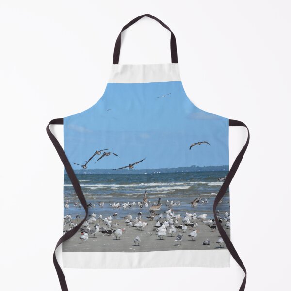 Item preview, Seagull Flock on a Hilton Head Beach designed and sold by LisaWootenPhoto.
