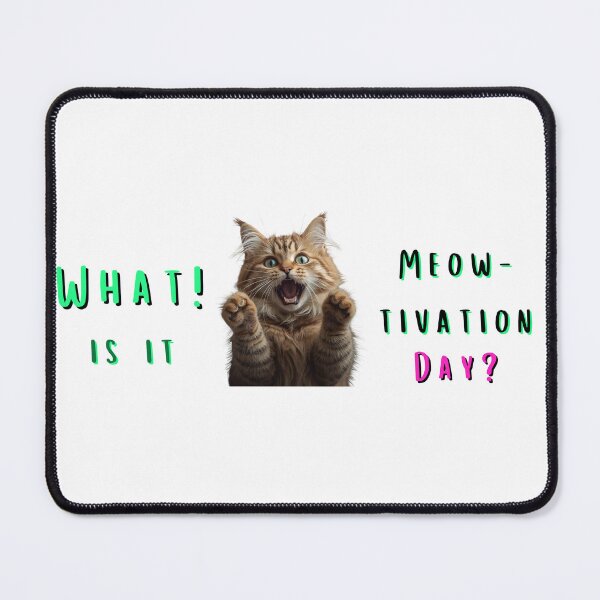 Item preview, Meowtivation Day Cat Lover T-Shirt | Funny Feline Pun Gift | Cute Cat Design| Funny Cat Pun Shirt | Gift for Cat Ladies & Cat Dads designed and sold by ecotrendmarket.