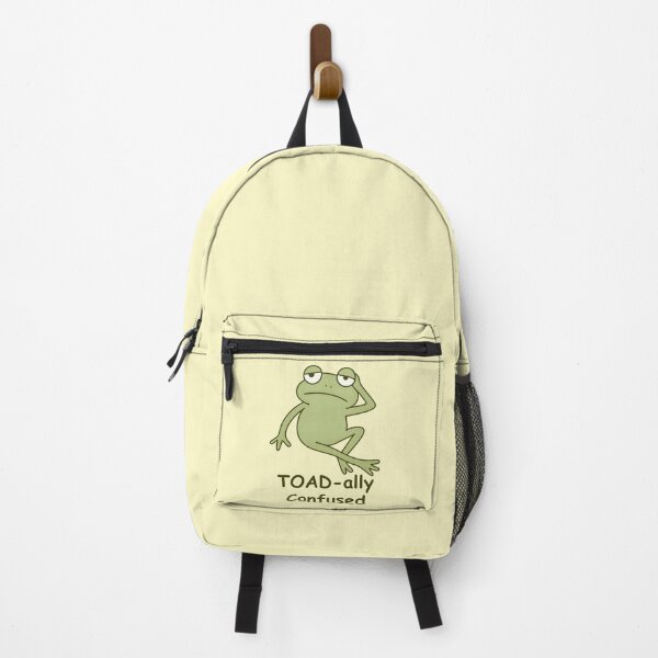 Item preview, Toad-ally Confused – Funny Cartoon Frog Pun designed and sold by Imaginationbeyond.