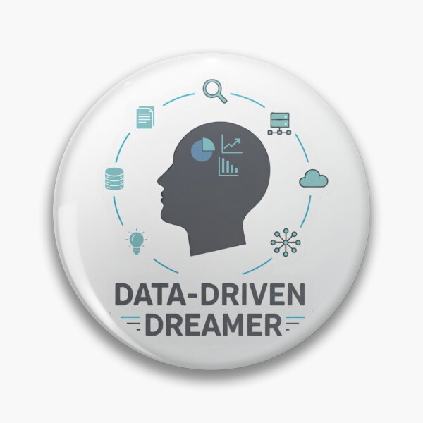 Item preview, Data-Driven Dreamer | Minimalist Tech & Analytics Design designed and sold by mateuszwrz.