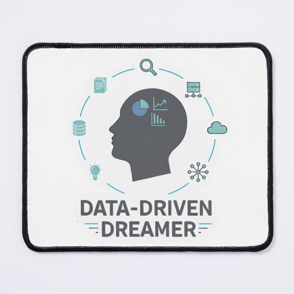 Item preview, Data-Driven Dreamer | Minimalist Tech & Analytics Design designed and sold by mateuszwrz.