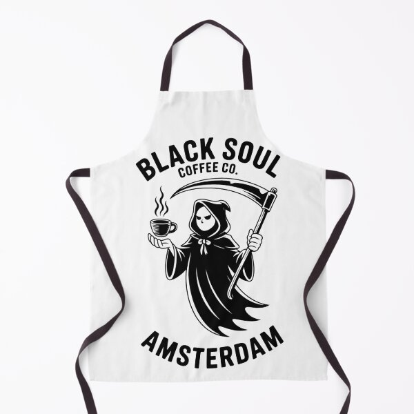 Item preview, Gothic Coffee Club | Skull Barista Amsterdam Design designed and sold by CalmDownZone ⭐️⭐️⭐️⭐️⭐️.