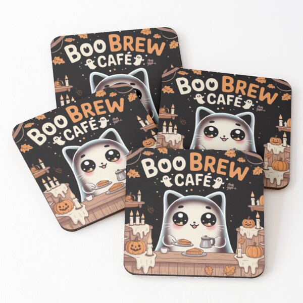 Item preview, Boo Brew Café Halloween Shirt – Cute Ghost Cat Coffee Lover Tee, Fall Pumpkin Pie T-Shirt, Spooky Season Aesthetic Gift designed and sold by shop-fast.