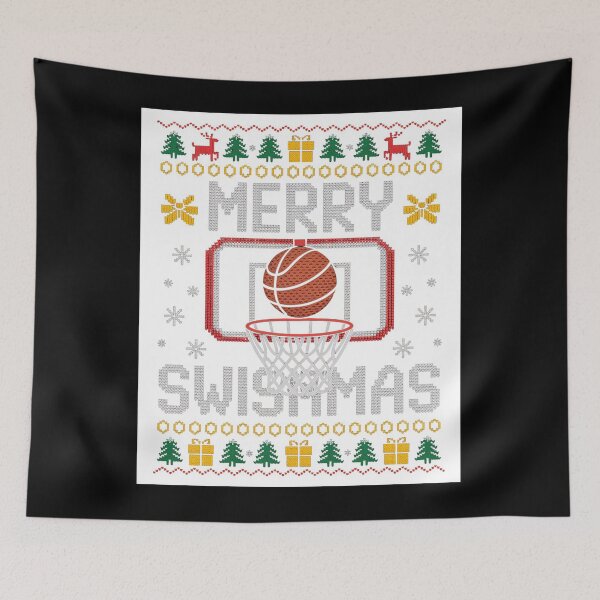 Item preview, Merry Swishmas Ugly Christmas Basketbal designed and sold by JonGogue.