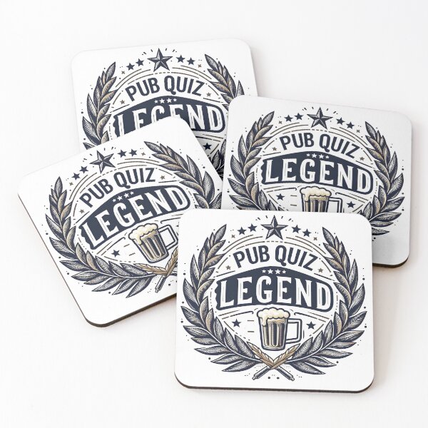 Item preview, Pub Quiz Legend Design - Vintage Style Trivia Champion Art. designed and sold by The-T-In-Retro.