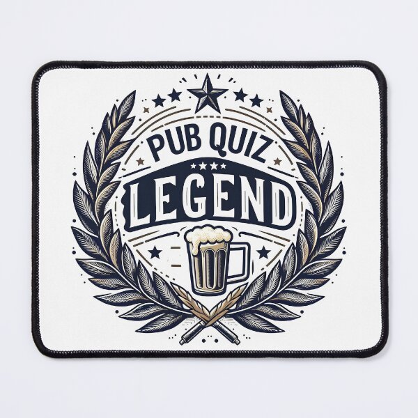 Item preview, Pub Quiz Legend Design - Vintage Style Trivia Champion Art. designed and sold by The-T-In-Retro.