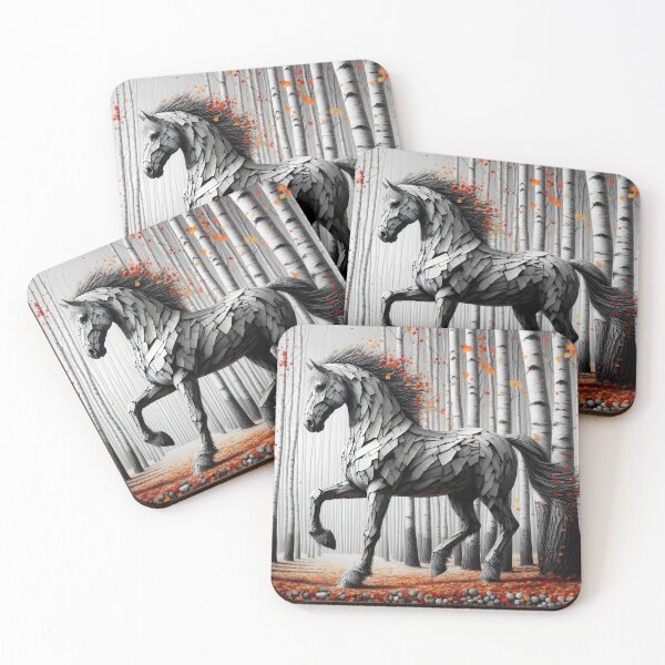 Item preview, Birchbark Horse, Ai Generated Art  designed and sold by ACC .