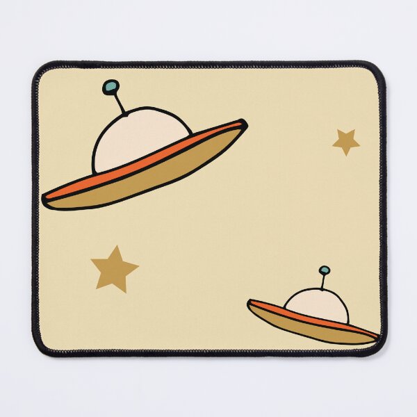 Item preview, Minimal Vintage Retro UFO Space Beige designed and sold by susycosta.