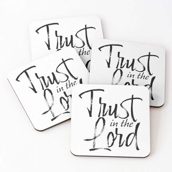 Item preview, Trust In The Lord – Christian Faith Typography T-Shirt Design designed and sold by CrossCrafted.