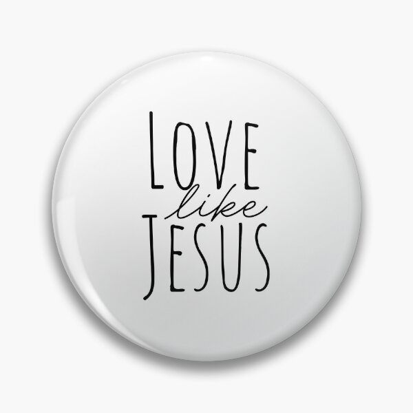 Artikelvorschau, Liebe wie Jesus – T-Shirt-Design mit christlicher Glaubenstypografie entworfen und verkauft von CrossCrafted.